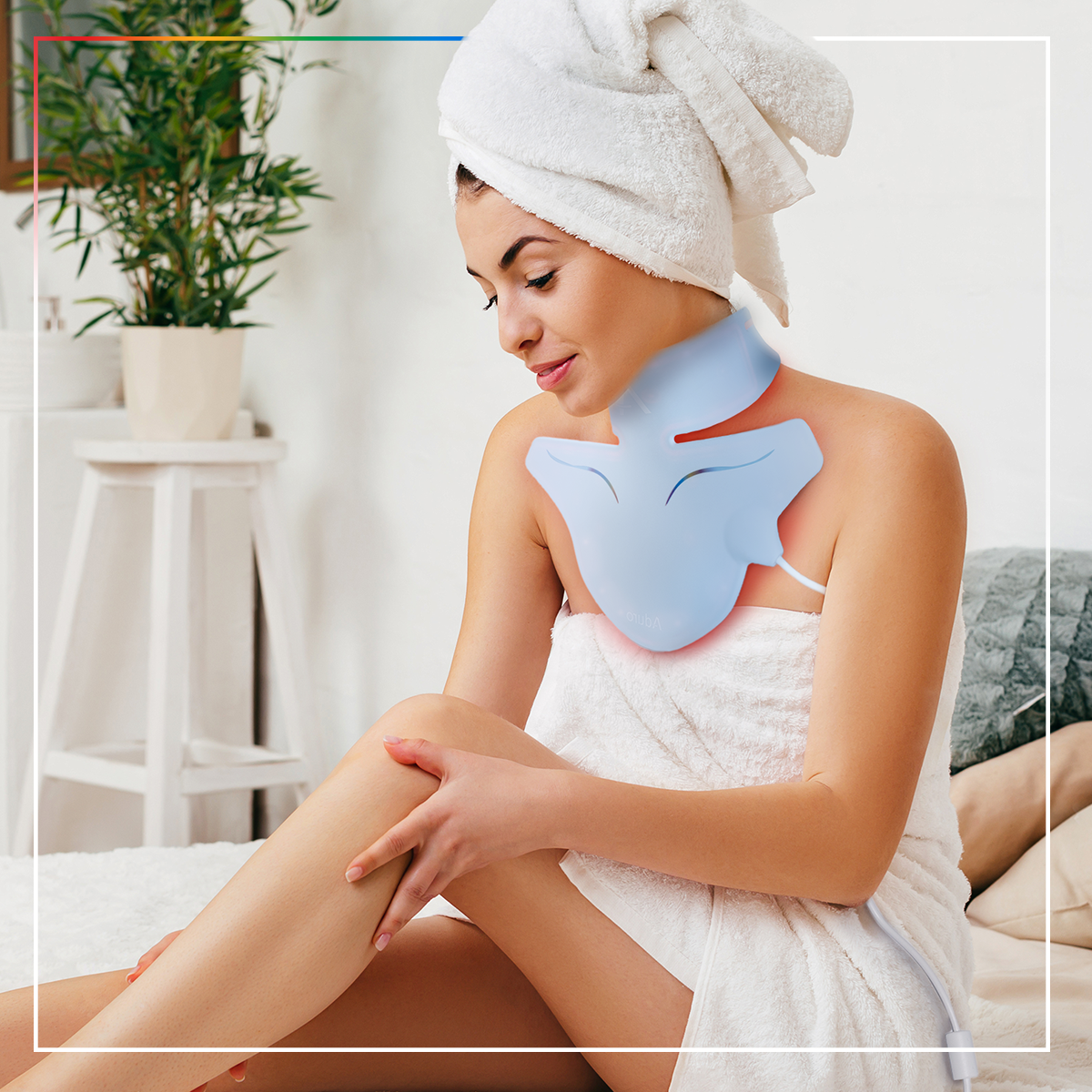 Aduro Delux bundle | Facial Mask + Neck and Décolleté Mask + FREE Aduro Palm V1